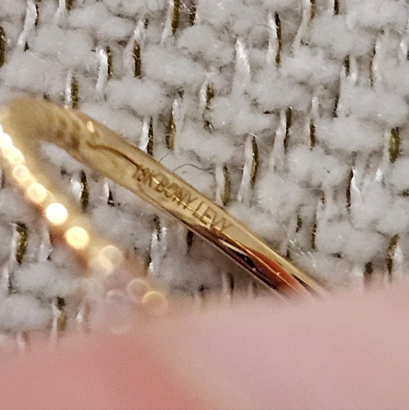 Gold and Diamond Ring with Dainty Band - Picture 9 of 9